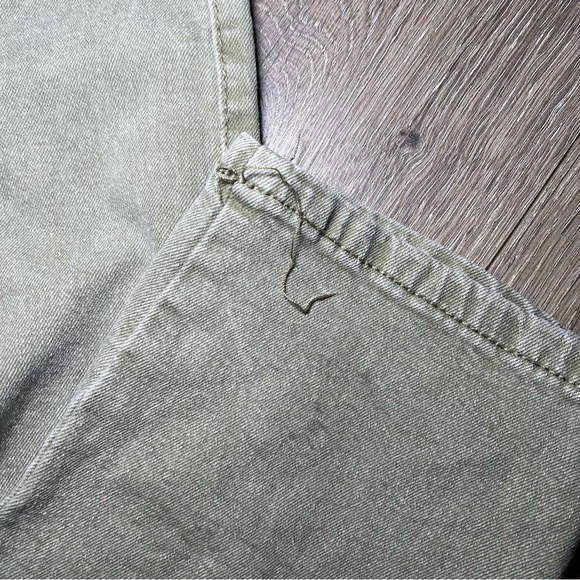 Zara Youth Junior Size Small 13-14 Green Denim Straight Leg - Picture 11 of 11